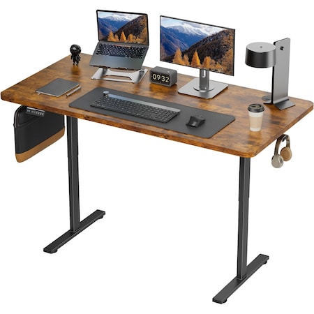Simple Deluxe Electric Standing Desk, Standing Desk Adjustable Height, 24x48 Inches Sit Stand up Desk, Ergonomic 3A88TDESKP4824V3BRN