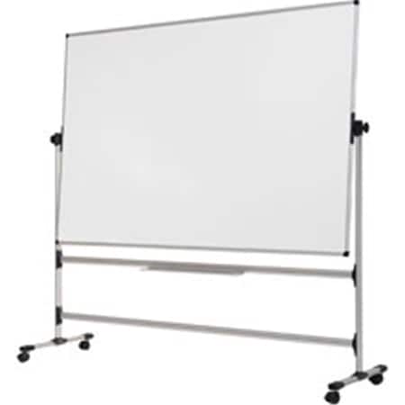 Bi-Silque MV Reversible Dry Erase Revolving Easel - Silver BVCRQR0521