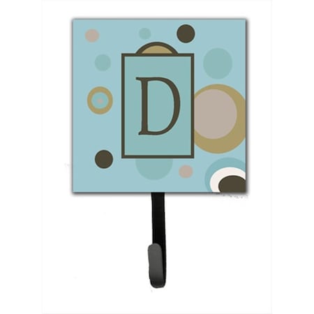Carolines Treasures Letter D Initial Monogram - Blue Dots Leash Holder Or Key Hook CJ1013-DSH4