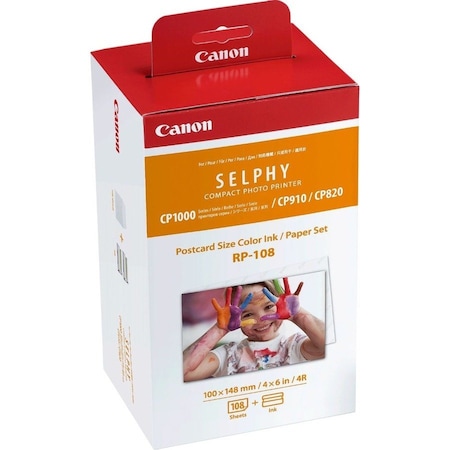 Canon Ink, Rp-108, W/Paper, PK19 8568B001