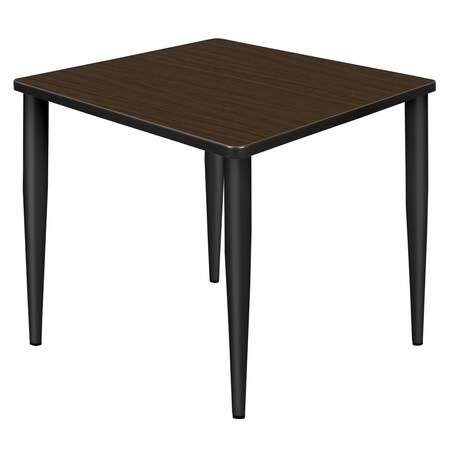 Regency Square Kahlo Breakroom Table, 30 in W, 30 in L, Neo Walnut TPL3030NWBK