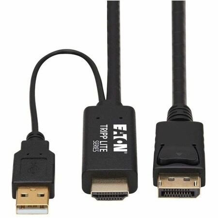 Eaton EATON, HDMI Cable, 6.6 ft, 4K, HDMI to DisplayPort, Male to Male P567-02M