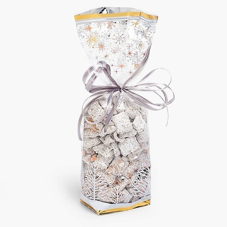 Nashville Wraps Sparkling Christmas Hard Bottom 1.4 Cello Bags, 2.75x2x10.5, 100PK 94872
