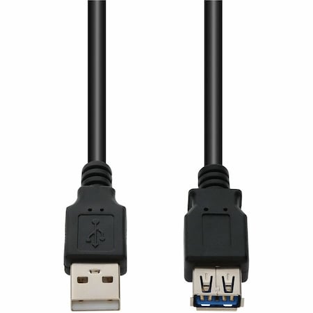 Add-On AddOn 15ft Active USB 2.0 (A) Male to Female Black Cable USBEXTAA15A