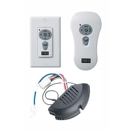Monte Carlo White Fan Wall Mount Control CK300