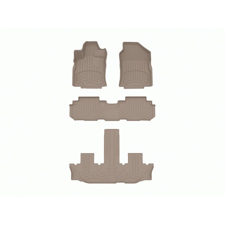 Weathertech Tan, Front and Rear and Rear FloorLiner HP 451475-1-2-3IM