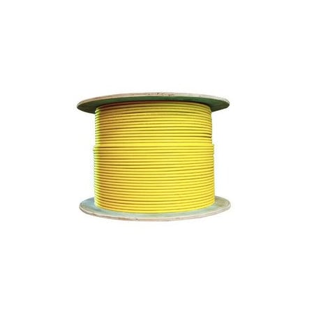 Cable Wholesale Bulk Shielded Cat6a Yellow Ethernet Cable, 10 Gigabit, Solid, 500 Mhz, 23 AWG, Spool, 1000 foot 13X6-581NH