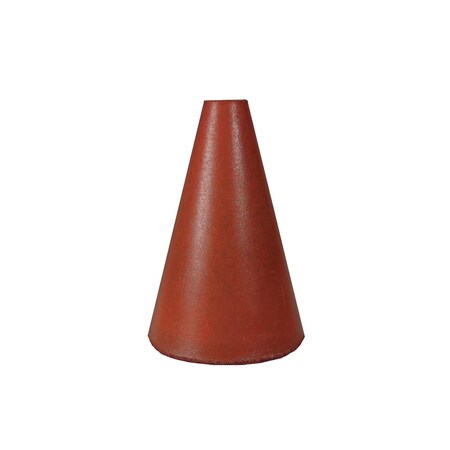 Dedeco RBR ABRASIVE CONE, TPR 1-1/2" X 1", 1/4" RED FINE S/C 1/UNIT 0084