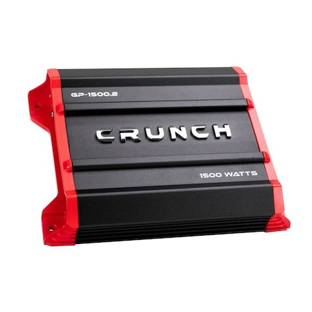 Crunch 1500 Watt Ground Pounder Two Channel Car Audio Amplifier GP1500.2