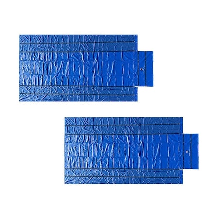 Mytee Products Blue Airbag/Parachute Ultra Light Lumber Tarp 16ft x 27ft 4ft Drop 14Oz Vinyl, 2PK LT4FT-AB-BLUEx2
