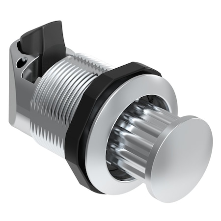 Southco Push To Close Latch, No Restriction, Plastic, Chrome Plated, Chrome M1-2A-13-1