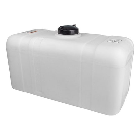 Norwesco Utility Tank, 20 in, White, Rectangular 43835-DS