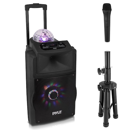 Pyle Wireless Portable PA Speaker System PSUFM1280B