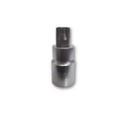 Vim Tools T60 Torx Bit Satin Chrome 0.5 Square Drive Bit Holder VIMPFS8T60