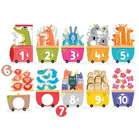Banana Panda Make-a-Match Puzzle, Number Train, Age 3+ 49113