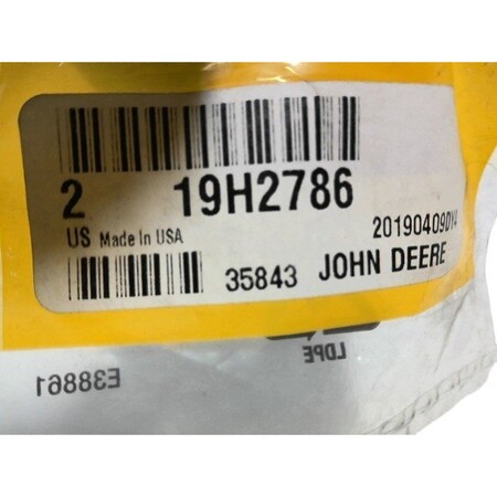 John Deere 2PK SCREW, JOHN DEERE OEM 19H2786  19H2786