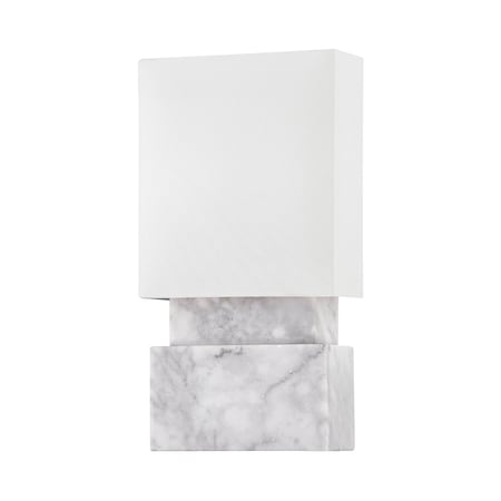 Hudson Valley Lighting Haight 2 Light Wall Sconce 8 In. White Marble 3652-WM