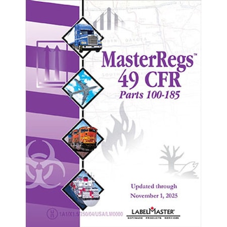 Labelmaster MasterRegs 49 CFR, Standard Bound, Revised November 2025 490043