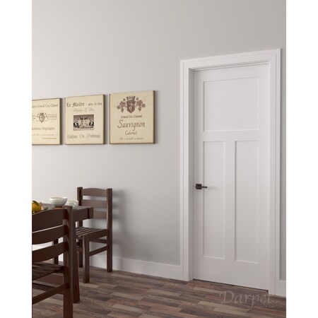 Darpet Shaker Interior Door (3 Panel Mission), 24" x 80" x 1-3/8" thick 3PFLAT6820MDF138