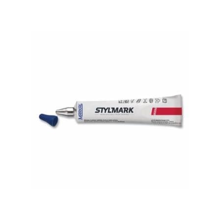 Markal STYLMARK Tube Marker, Blue, 5/64 in Tip, Metal-Ball Tip 434-96644