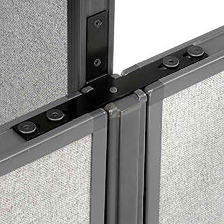 Global Industrial Interion Low-High Three Way Kit For Two 64" Low Panel With Cable 240254P