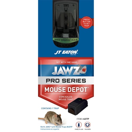 Jt Eaton JAWZ Pro Series Mouse Depot Small Concealed Animal Trap for Mice 7567266
