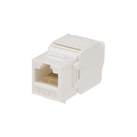 Monoprice Cat6 Rj, 45 Toolless 180, D Keystone, White 15656