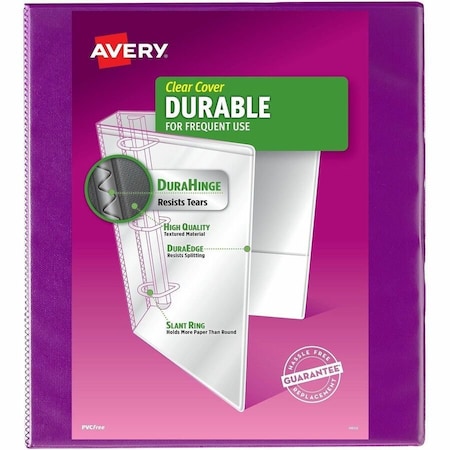 Avery Binder, Duraview, 1, Purple 6PK AVE17294
