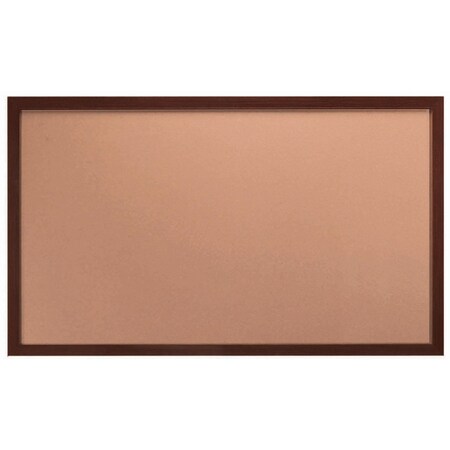 Aarco Architectural High Performance Walnut Wood Grained Look Al Trim Bulletin Board, 36H''x60''W DBWW3660