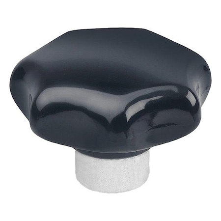 J.W. Winco Plastic Hand Knobs with Steel Hub 6TC92/E