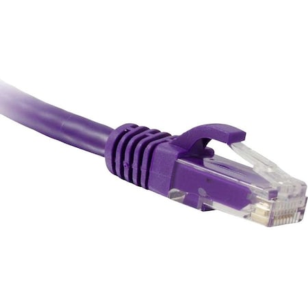 Enet Cat6 Purple 6 Inch Patch Cable w/ Snagless Molded Boot (Utp) C6-PR-6IN-ENC