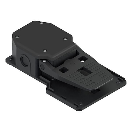 Imo Automation Foot Switch Un-shrouded Without Safety Lever, Blk Cover UFSBL1101