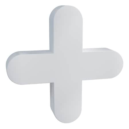 Qep Traditional Flexible Tile Spacer, 0.11 in Thick, Plastic, White, 300PK 10336