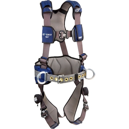3M Dbi-Sala ExoFit(TM) X300 Fall Protection Harness, M, 420 lb, Quick-Connect Chest/ Quick-Connect Leg Straps 1113124