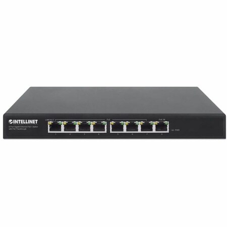 Intellinet Network Solutions 8-PT GIGABIT POE+ SWITCH W/ POE PASSTHRU 561679