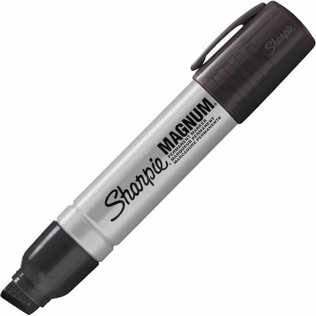 Sharpie Permanent Marker, Oversized Chisel Tip, Black, PK12 44001A