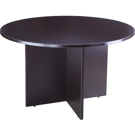 Boss Round Table, 47", Mocha N123-MOC