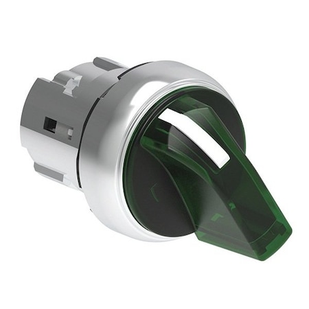Lovato Illuminated Green Selector Switch. 2 Position Maintained, 5PK LPSSL1203