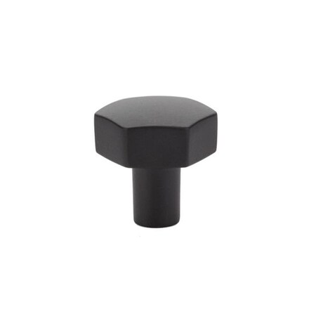 Patioplus 1.125 in. Mod Hex Cabinet Knob, Flat Black PA2001660