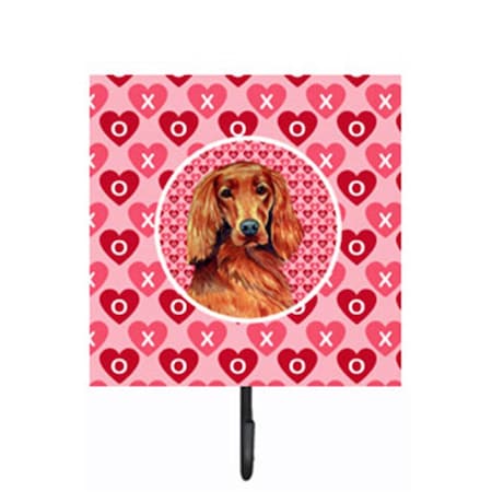Carolines Treasures Irish Setter Valentines Love And Hearts Leash Or Key Holder LH9164SH4