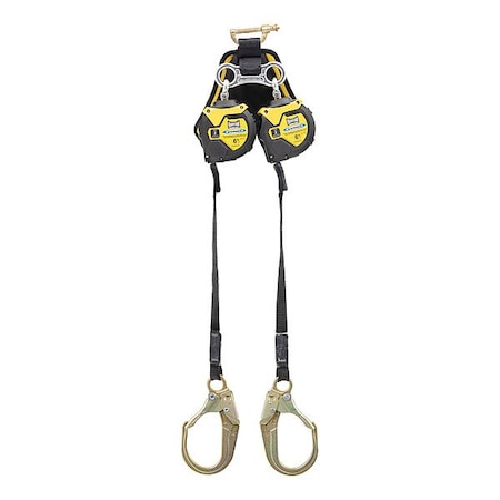 Werner R4300 Self-Retracting Lifelines, Quick-Connect, Steel, 2 Leg(s), 400 lb Weight Capacity R433006LE-SF