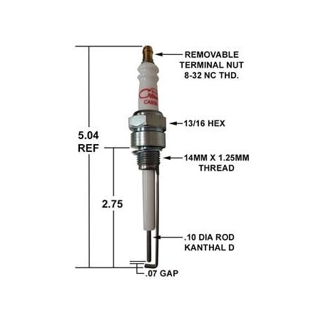 Crown Engineering Crown Igniter / Replaces Eclipse 1001972 CA508