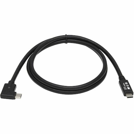 Eaton EATON USB-C Cable M/m, USB 3.2 Gen 2 10 Gbps, 5a 100w Rating U420-01M-G25ARA