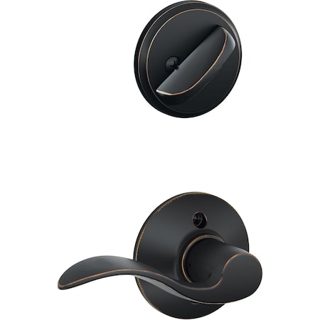 Schlage Residential F59 ACC716RH 12-326 10-269 Accent Trim Pack for F58 Handlesets - Aged Bronze F59ACC716RH