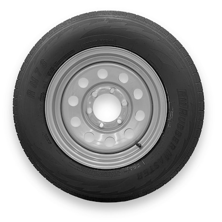 Rubbermaster - Steel Master ST205/75R15 10 Ply 6 On 5.5 Bolt, Silver Wheel Assemblies 599554SIL