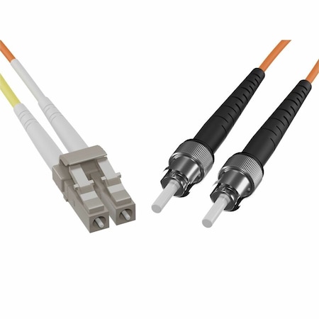 Unc Group Fiber Optic Patch Cable, Lc-St, 50 125 Multimode Duplex, Orange, 1M FJ5LCST-01M