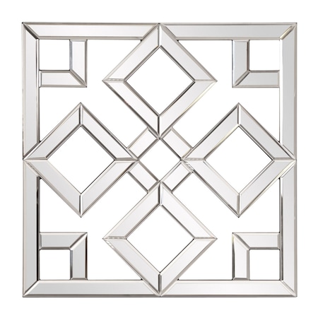 Homeroots Interlocking Mirrored Squares With Lattice Design 383723