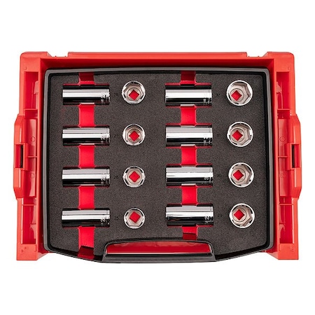 Tekton Socket Set, Steel, 16 Pieces SHD92703