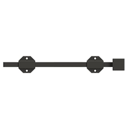 Deltana 12 Modern Heavy Duty Surface Bolt; Oil Rubbed Bronze Finish 12SBM10B