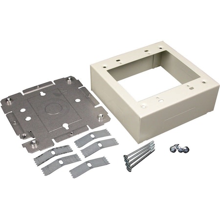 Legrand Device Box, 2400 Series, 1.75 in H, 4-3/4 in L, Ivory V2448-2